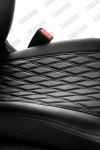 Чехлы из Экокожи Двойной Ромб для Renault Duster 1 (2011-2021), чёрные