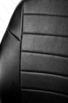 Чехлы из экокожи для Renault Sandero Stepway 2 (2014-наст.время), чёрные